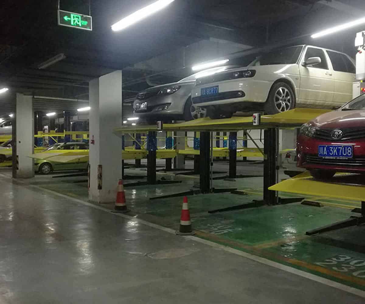 兩層升降橫移停車位拆除